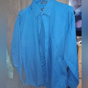 Pierre Cardin Royal Blue Slim Fit Shirt